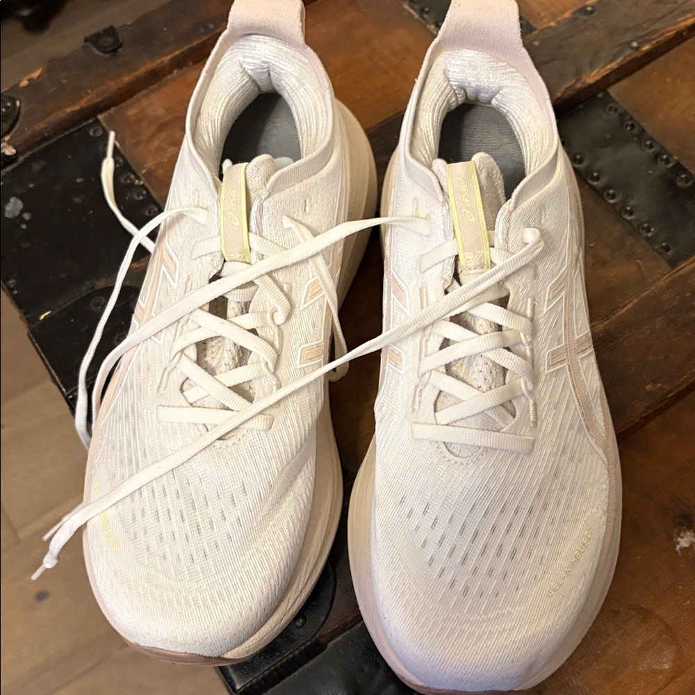 Asics Women's Athletic Shoes - White and Cream